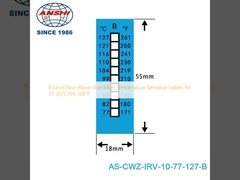 8 স্তরের অ-পুনরাবৃত্তিমূলক উচ্চ তাপমাত্রা সংবেদনশীল লেবেল 37-65°C/99-149°F