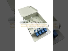 আনশি ৪ কোর ইনডোর ডেস্কটপ ফাইবার অপটিক টার্মিনাল বক্স, এফটিটিএইচ-এর জন্য এসসি/ইউপিসি অ্যাডাপ্টার সহ