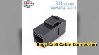 সহজ Cat6 RJ45 কীস্টোন কাপলার সেটআপ