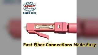 দ্রুত FTTH ফাইবার অপটিক সংযোগকারী সহজ ইনস্টলেশন গাইড