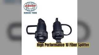 1U রাক মাউন্ট PLC স্প্লিটার উচ্চ কর্মক্ষমতা ফাইবার সমাধান