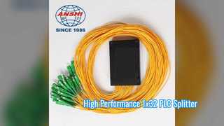 1x32 ফাইবার অপটিক PLC স্প্লিটার উচ্চ মানের ABS বক্স টাইপ