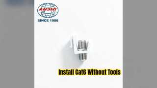 সহজ টুল বিনামূল্যে Cat6 কীস্টোন জ্যাক ইনস্টলেশন