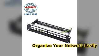 12 পোর্ট Cat6 প্যাচ প্যানেল কমপ্যাক্ট নেটওয়ার্ক সমাধান