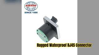 শিল্প জলরোধী RJ45 প্যানেল মাউন্ট সকেট সমাধান