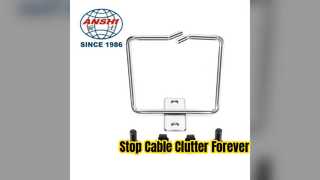Racks জন্য টেকসই Galvanized ইস্পাত তারের ব্যবস্থাপনা রিং