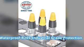 জলরোধী RJ45 ইথারনেট সংযোগকারী শিল্প গ্রেড সমাধান