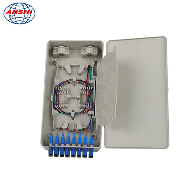 Mini Optical Fiber Termination Box 6 8 12 24 Cores Small Size SC / APC With Adaptor