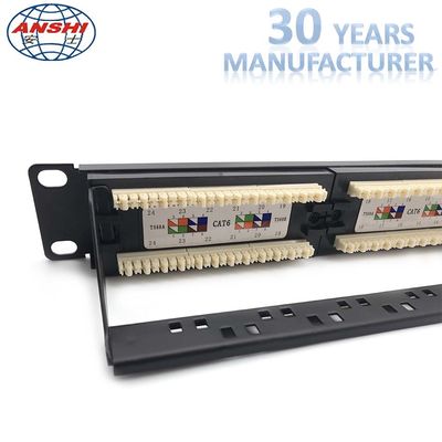 RACK MOUNT PATCH PANEL 24 PORT 19 Inch CAT5E/CAT6/CAT6 UTP RACK MOUNT PATCH PANEL