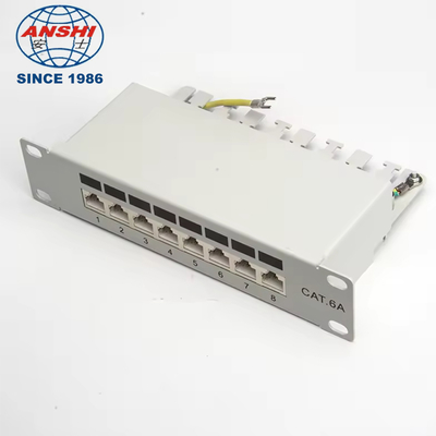 DESKTOP PATCH PANEL 8 PORT CAT5E CAT6 CAT6A SHILEDED 90 DEGREE TOP ENTRY PUNCH FTP STP