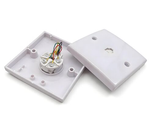 ANSHI RJ11 Socket ABS Material Network Cable Faceplate with Dust Shutter for RJ11 Voice Ethernet Wall Plat