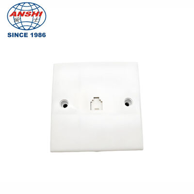 ANSHI RJ11 Socket ABS Material Network Cable Faceplate with Dust Shutter for RJ11 Voice Ethernet Wall Plat