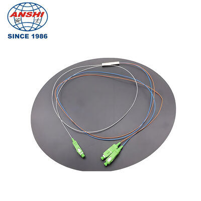 1x2 SC/APC PLC Fiber Optic Splitter for FTTH Networks with Compact Design