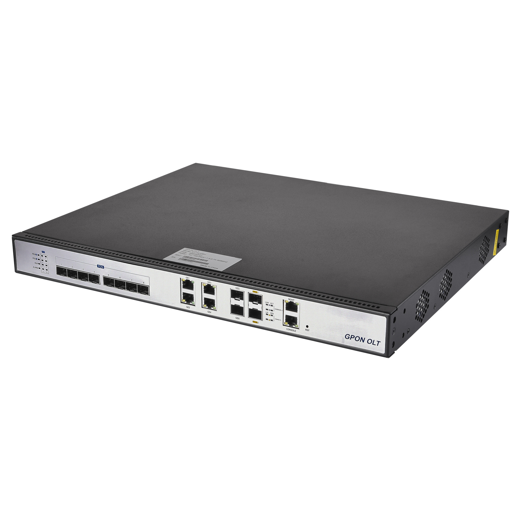 AS-OLT-02A GPON OLT Supports 1/128 Split Ratio Access 1024 ONU Users At The Same Time