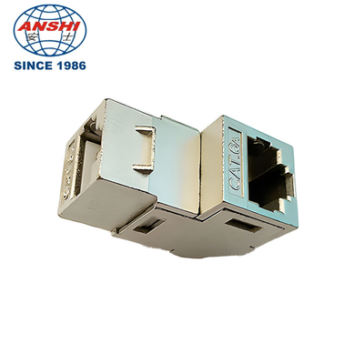 CAT5E CAT6 CAT6A ডকিং মাধ্যমে Keystone জ্যাক ওয়াল প্যানেল মাউন্ট সংযোগকারী 90 ডিগ্রী মডিউল প্যানেল মাধ্যমে দস্তা খাদ