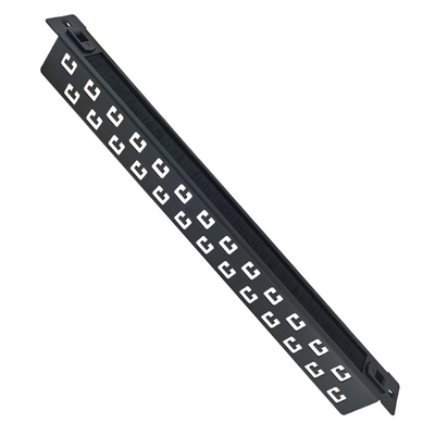 কালো XL-4020-3L-B উচ্চ 1u ব্রাশ ক্যাবল ব্যবস্থাপনা ANSHI 19 ইঞ্চি