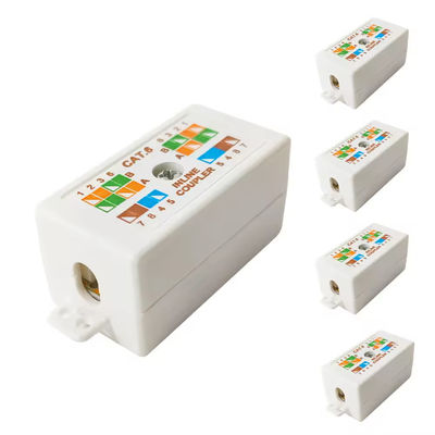 CAT6 CAT5E IDC 4 Pair/8 Way Junction Box 8P8C - ইনলাইন ক্যাবল ক্যাপলার - টার্মিনাল সকেট