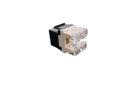RJ45 কীস্টোন জ্যাক ১৮০ ডিগ্রী CAT6/CAT6A UTP নির্ভরযোগ্য নেটওয়ার্ক সংযোগের জন্য