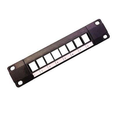 8 পোর্ট আনলোড মডুলার প্যাচ প্যানেল RJ45 সংযোগের জন্য CAT6A সামঞ্জস্যের সাথে