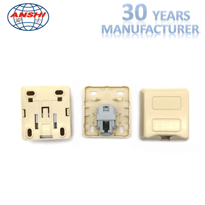 টুল ফ্রি সারফেস মাউন্টিং টেলিফোন বক্স RJ11 6P2C আইডিসি জেল ভরাট টেলিফোন ওয়াল জ্যাক