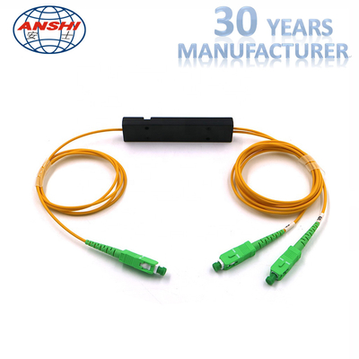 1x2 PLC Splitter FTTH Fiber Optic Splitter