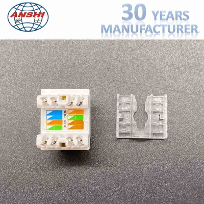 Network RJ45 Keystone Jack CAT5E CAT6 180 Degree UTP